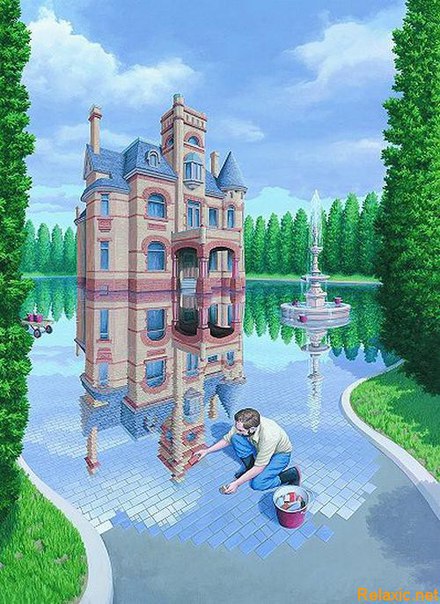 Роб Гонсалвес картина отражение Rob Gonsalves