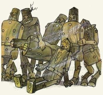 Деревянные солдаты Урфина Джюса - картинка, иллюстрация, рисунок