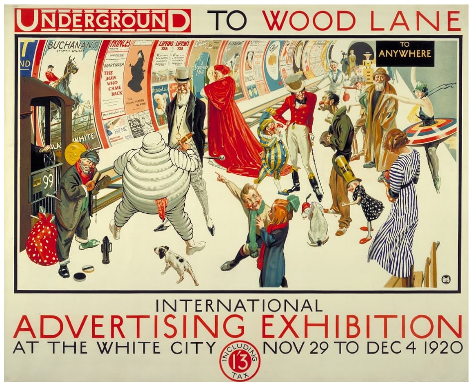 Плакат "Международная выставка рекламы" Фредерик Чарльз Херрик, 1920