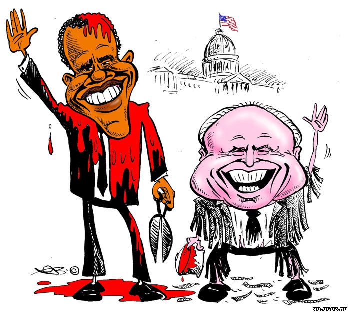 Барак Обама и Джон Маккейн / выборы в США / Barack Obama and John McCain, US elections