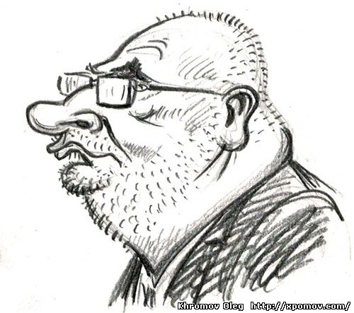 Карикатура шарж на единороса Клишаса