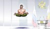 Vladomir Putin meditates certoon levitation nirvana, spirituality yogi