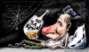 Three years annexation of Crimea | Caricature Vladimir Putin