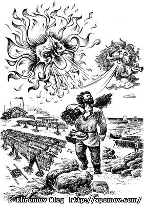 Pomeranian historier, illustrasjon av Kongen av havet